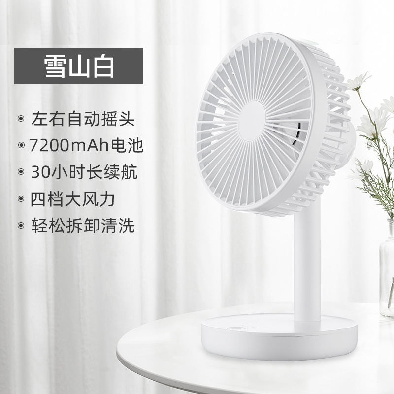 Ventilador eléctrico al por mayor, pequeño ventilador de escritorio silencioso portátil con carga USB para dormitorios de estudiantes