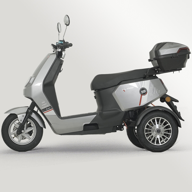 Nueva motocicleta eléctrica de tres ruedas, motocicleta eléctrica de ocio tripulada, motocicleta eléctrica de trepa de alto par