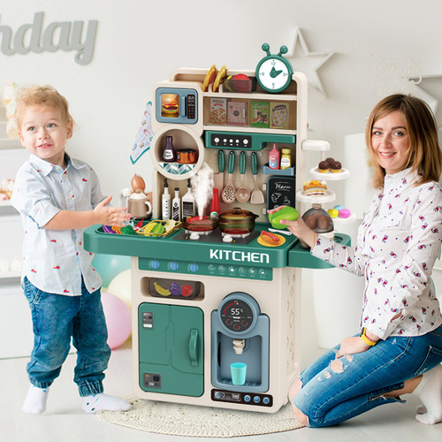 Children's kitchen toy set play house toy spray little girl cooking cooking toy Christmas gift