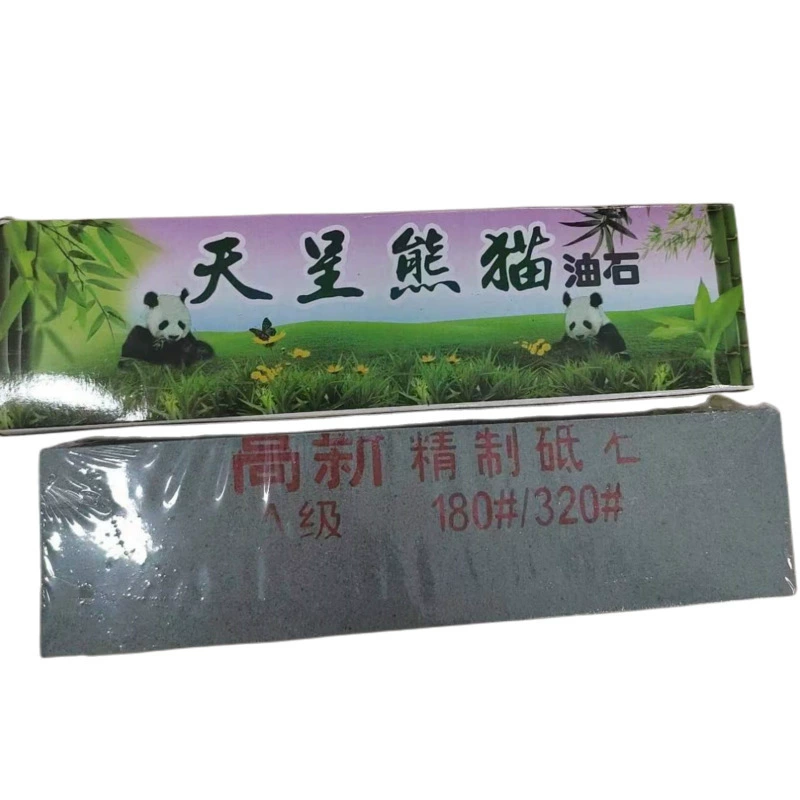 Star Panda Brand Bear Stone Нефтяный камень Домашний двухсторонний точильный камень коричневый корунд шлифовальный инструмент