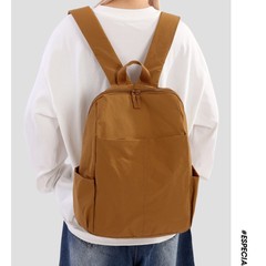 2025新款时尚百搭双肩包女简约休闲大学生书包大容量旅游轻便背包