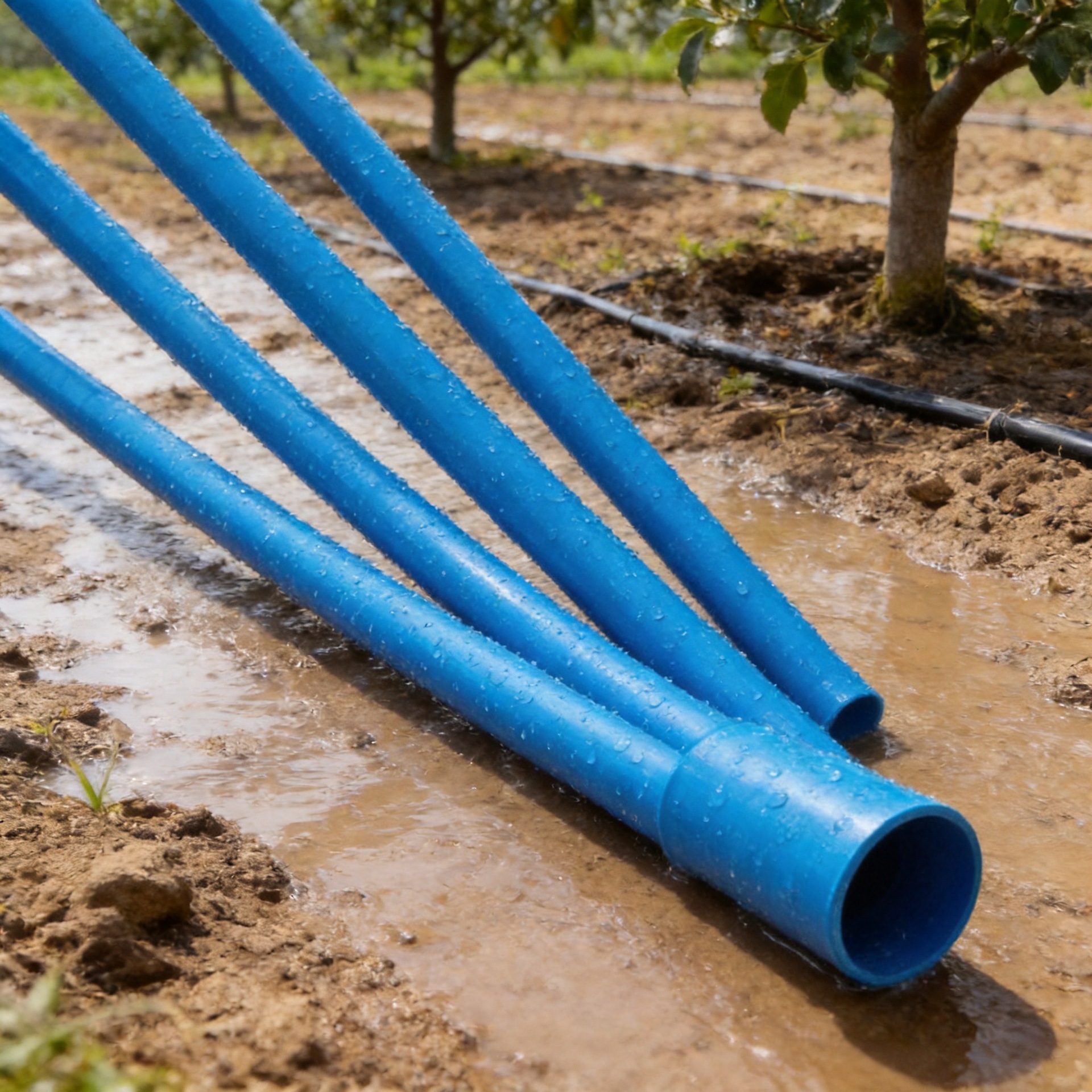 PVC灌溉管20-110mm管壁加厚持久耐用农业园林果园打井用水管软管