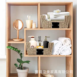 手工编织收纳篮化妆品香水储物筐手工编织零食水果收纳篮编织筐