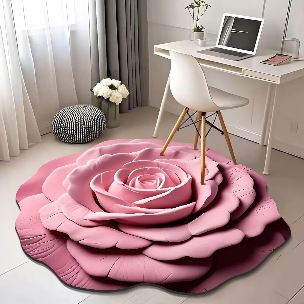 Luz de lujo 3D visualización floral alga barro alga alfombra decoración alfombra de secado rápido absorción de agua dormitorio alfombra de cama antideslizante