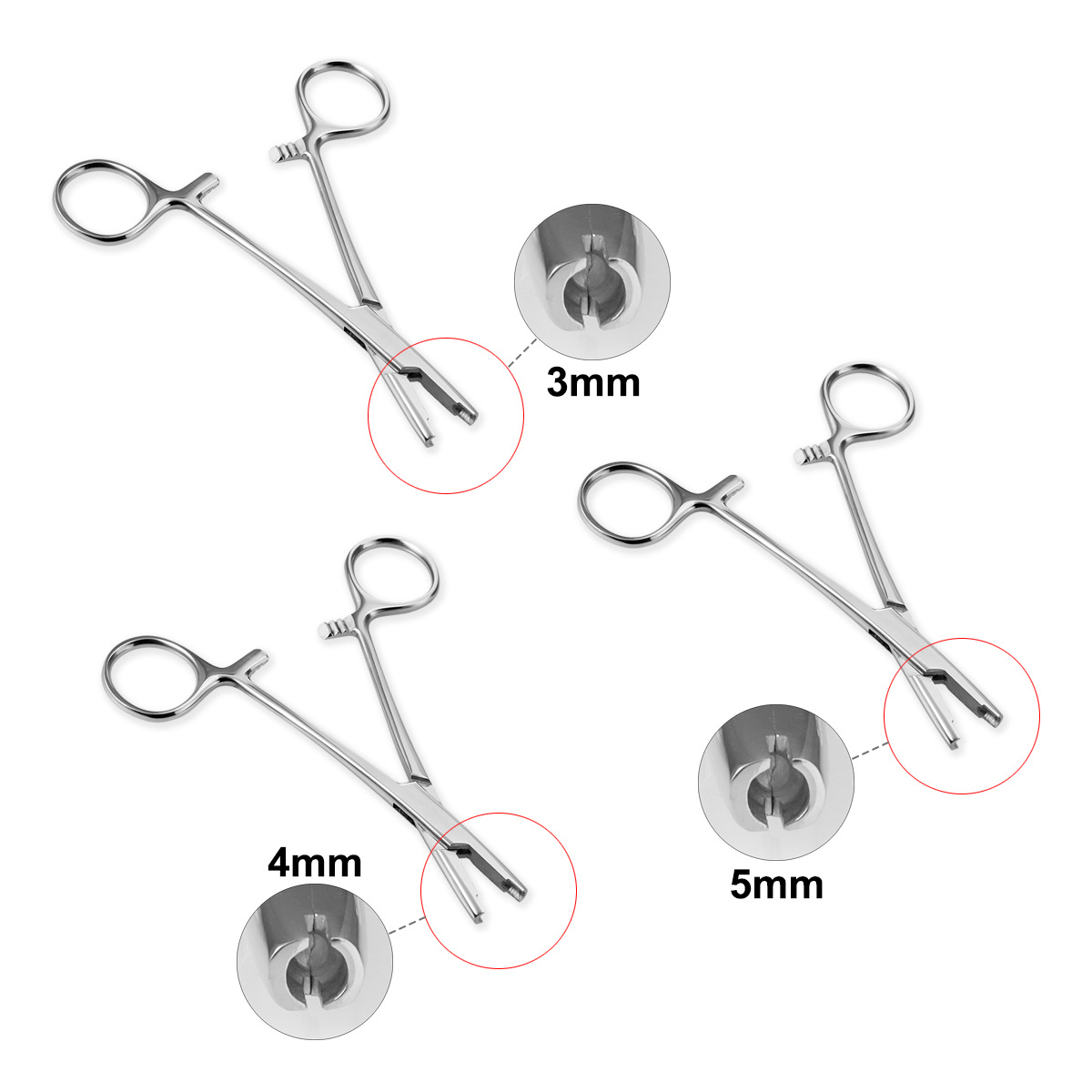 9-3mm hole twist ball grab forceps