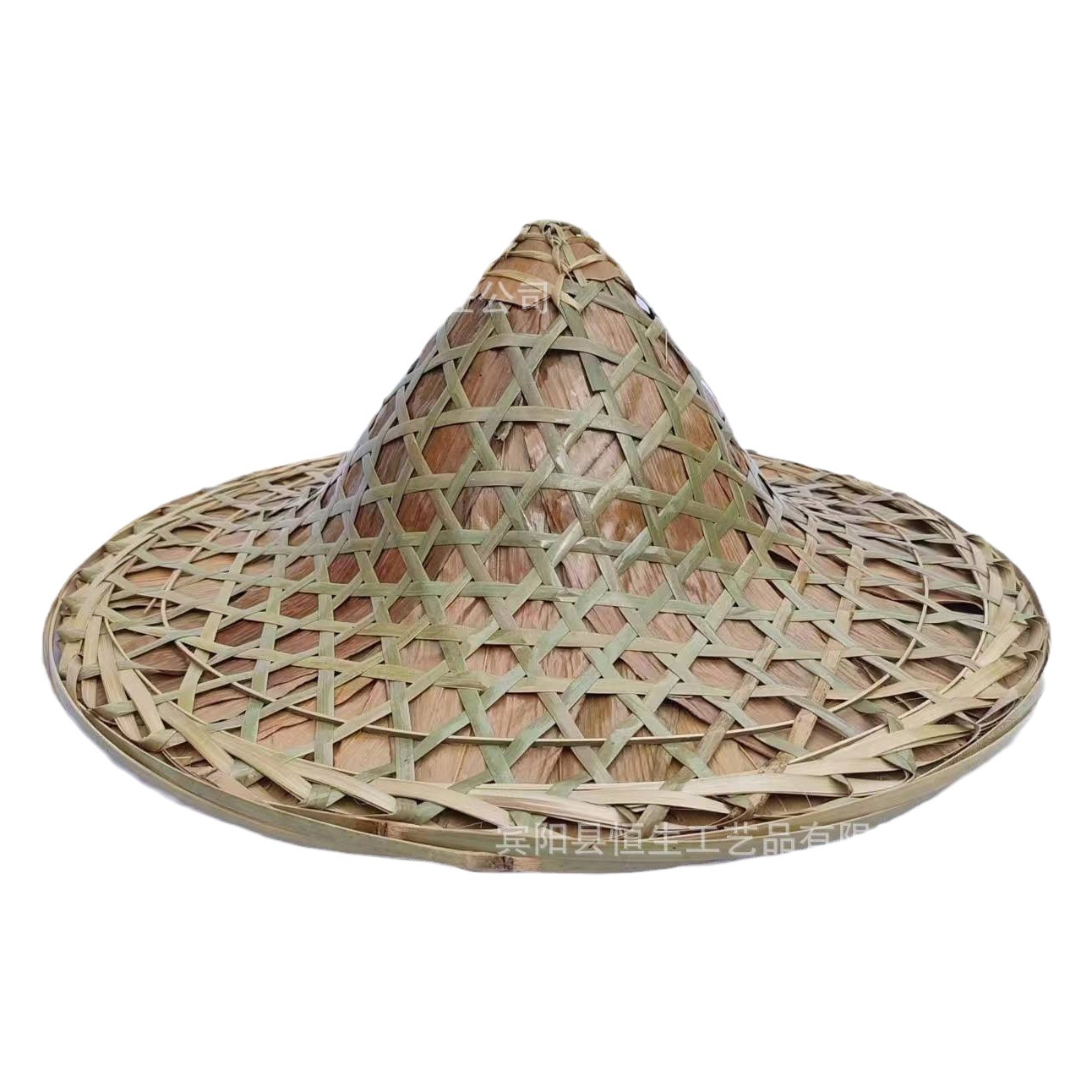Bamboo Woven Conical Hat, Retro Decoration, Red Army Hat, Stage Performance Prop, Intangible Cultural Heritage