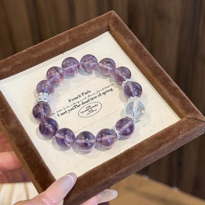Imitation of natural purple grape Uruguay amethyst bracelet women every exam will pass the postgraduate entrance examination ashore bracelet to send girlfriends gift