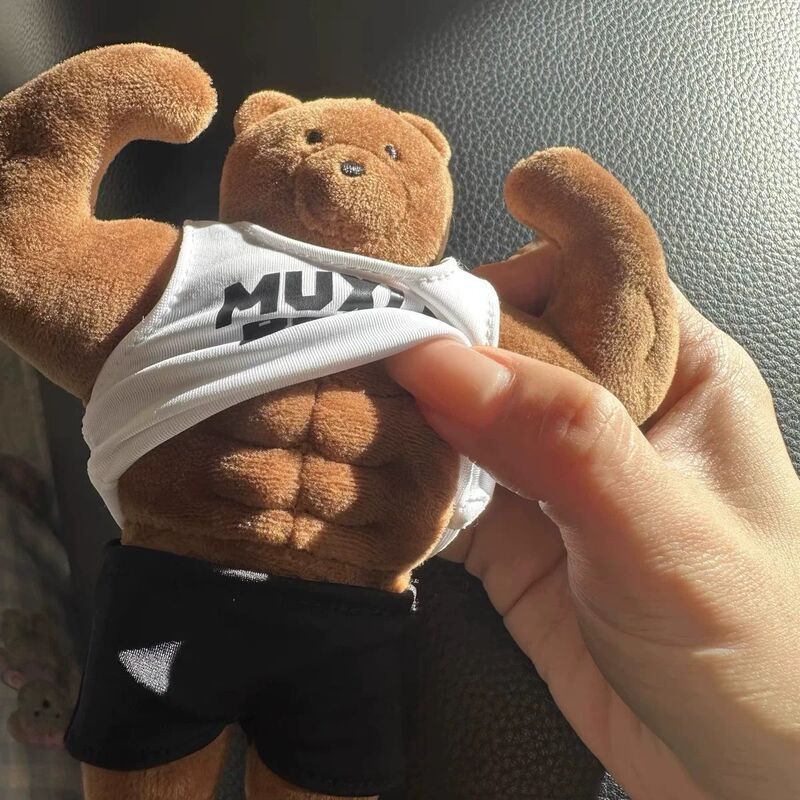 Funny Abs Muscle Bear Ma Dong Bear Teddy Bear Stuffed Toy Doll Couple Best Friend Birthday Gift Super Cute Bear Funny Abs Muscle Bear Ma Dong Bear Teddy Bear Stuffed Toy Doll Couple Best Friend Birthday Gift Super Cute Bear