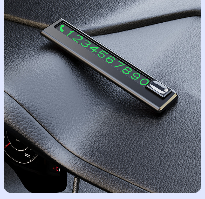 Parking Phone Number Plate, High Temperature Resistant Temporary Parking Sign for Car, Luminous Temporary Parking Phone Number Plate, Advertising Scrolling Sign