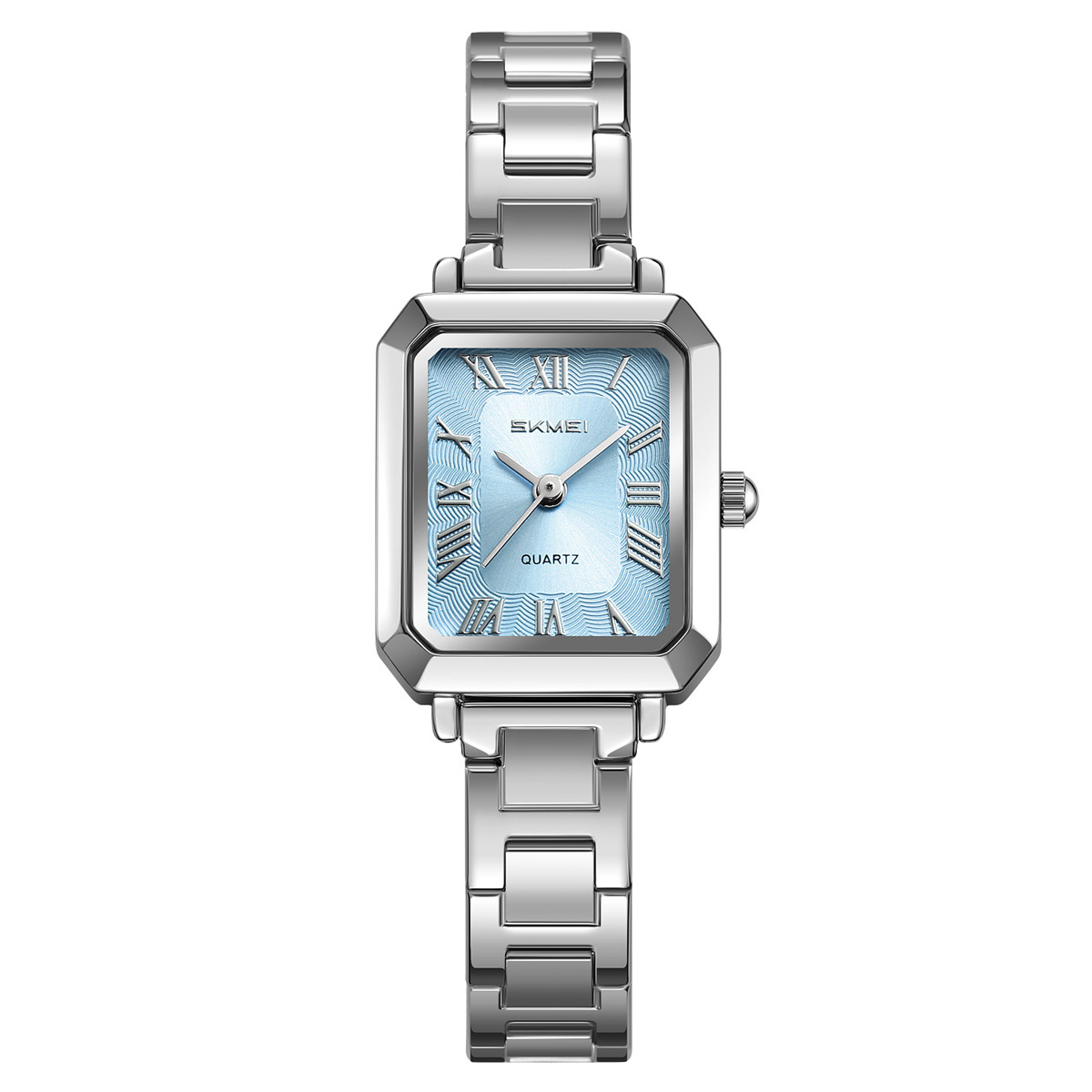 Momento de pulsera de lujo ligero reloj de mujer temperamento pequeño reloj cuadrado correa de acero impermeable relojes de cuarzo mayorista transfronterizo