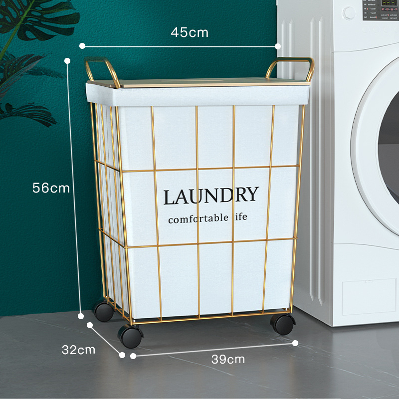 Cesta de lavandería hogar ropa sucia cesta de almacenamiento ins Wind Net almacenamiento rojo Lou cesta de lavandería cubo ropa sucia cesta al por mayor