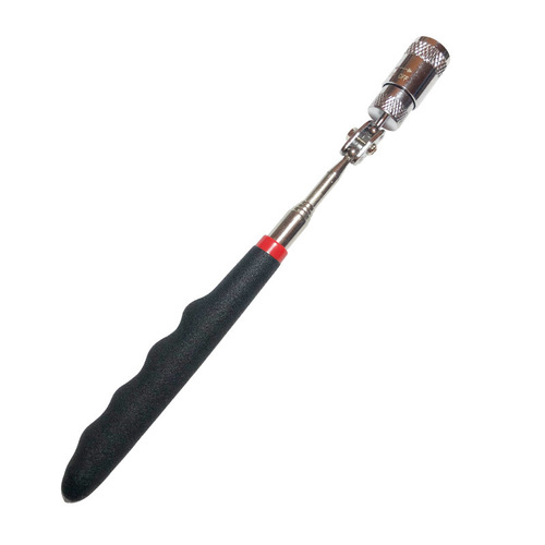 LED lighted universal telescopic strong magnetic pick-up stick screw pick-up magnetic suction stick magnetic rotating pick-up