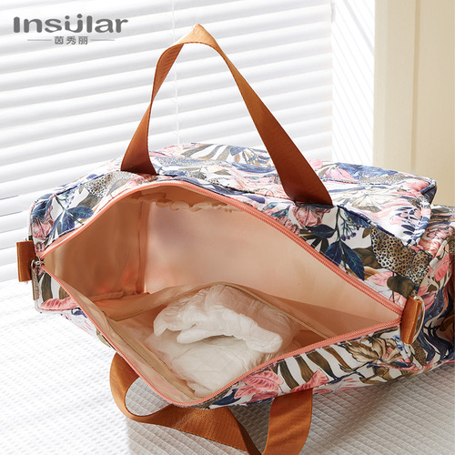 Yinxiuli Multifunctional Waterproof Mummy Bag Shoulder Crossbody Hand-held Mother and Baby Bag Outing Bag Mommy Bag Cross-border