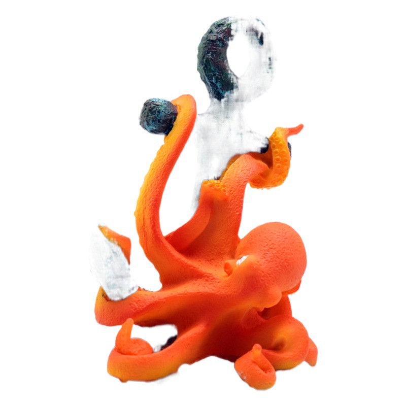 Adornos de resina para acuarios, peces payaso, juguetes decorativos, pulpo, tortuga marina noruega, regalos al por mayor, tema de monstruos marinos