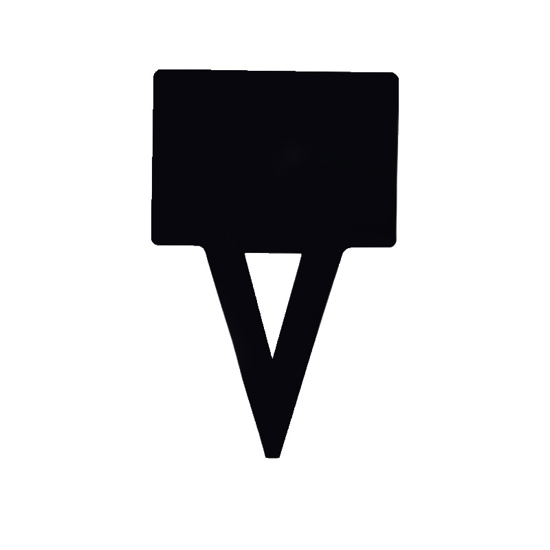 超市冰鲜台插式价格牌 水产黑色亚克力三角冰台可擦写插牌批发