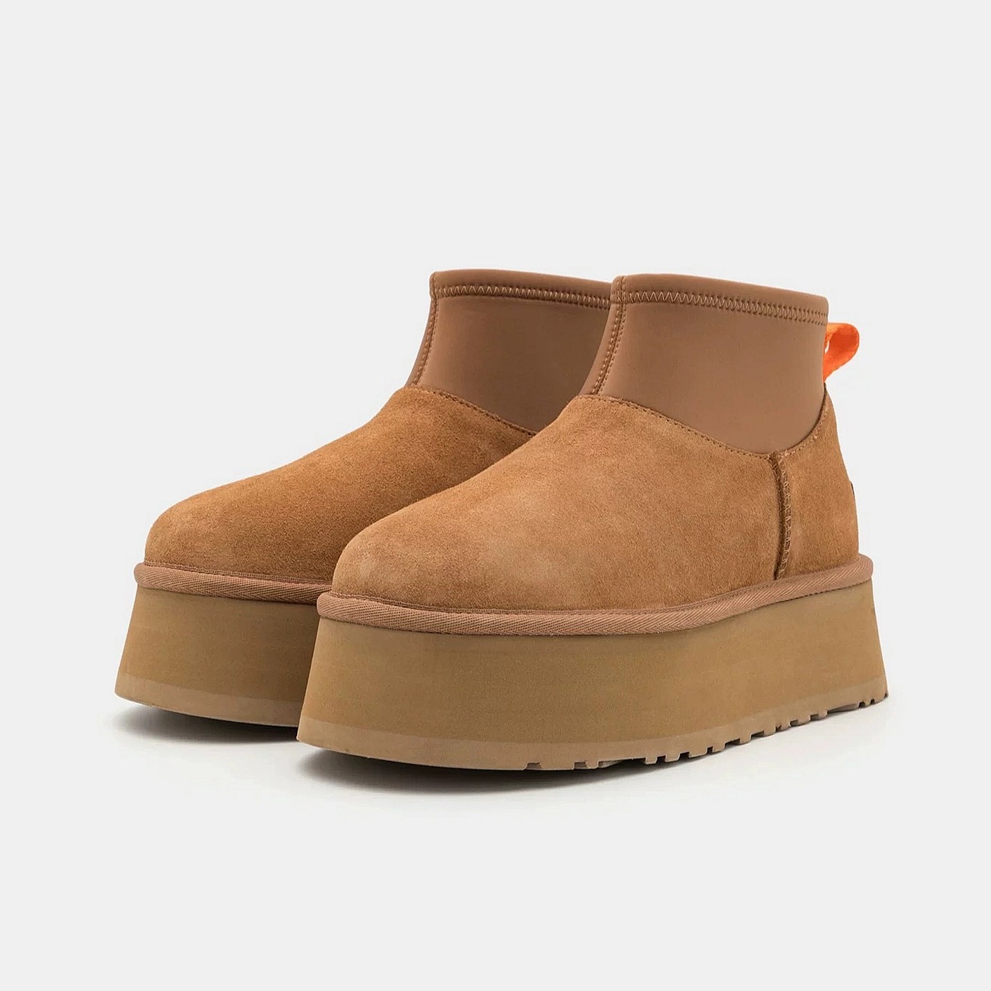 ShoeGlobe 2024 Nieuwe Mini Dip voor dames, winter dikke zool, hoogteverhogende schapenvacht, sneeuwschoen met fleecevoering, verdikte katoenen schoenen_voghion.com