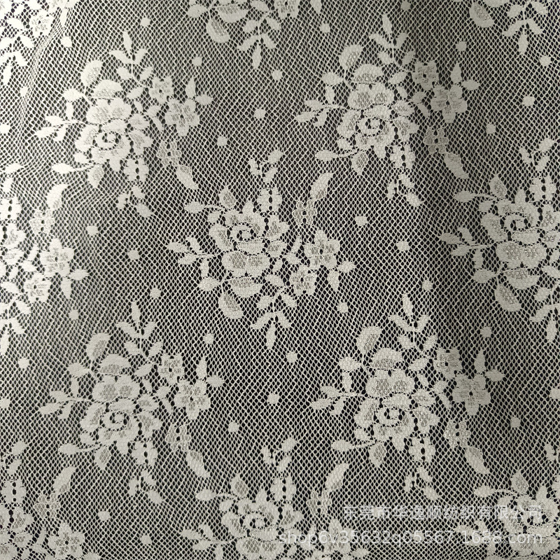 锦氨弹力蕾丝面料  内衣内裤连衣裙服饰时装弹力花边面料
