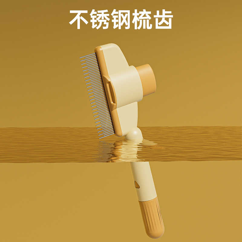 Peine para mascotas Peine para gatos y perros Peine para gatos con nudos abiertos y artefactos de pelo flotante Peine para gatos Peine autolimpiante Peine Peine para mascotas