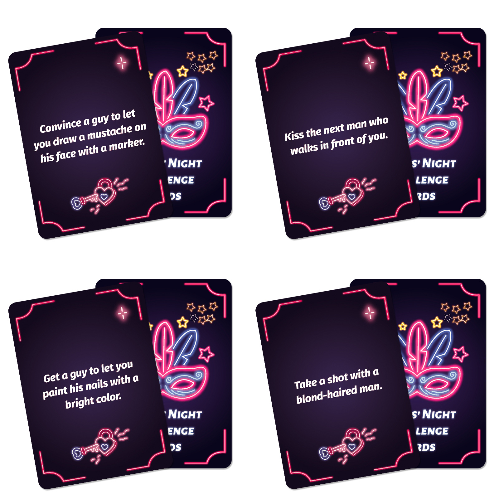 Board Game Party Cards With Challenges And Instruction Tasks_voghion.com