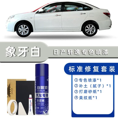Nissan Sylphy Self-Painting Touch-Up Pen Avtomobil boya qələmləri - product-specification-grids-ivory-white-standard-repair-send-soil-replenishment-simple-tools