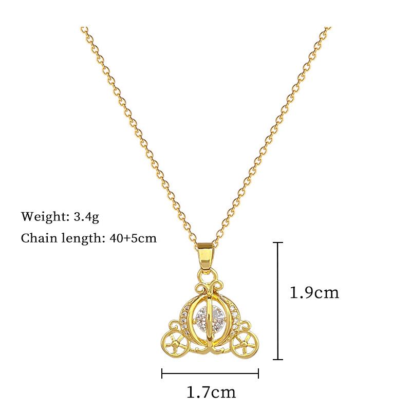 Collier De Luxe Scintillant Strass Pour Femme Chaîne En Acier_voghion.com