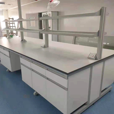 Hospital Acid alkali resistance Corrosion white Physical and chemical board Wood Side table Wood Central station Hospital Test bench instrument Tables,