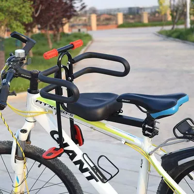 Electric car child seat Bike Baby Seat Mountain Bike - harley-bicycle-guardrail-black