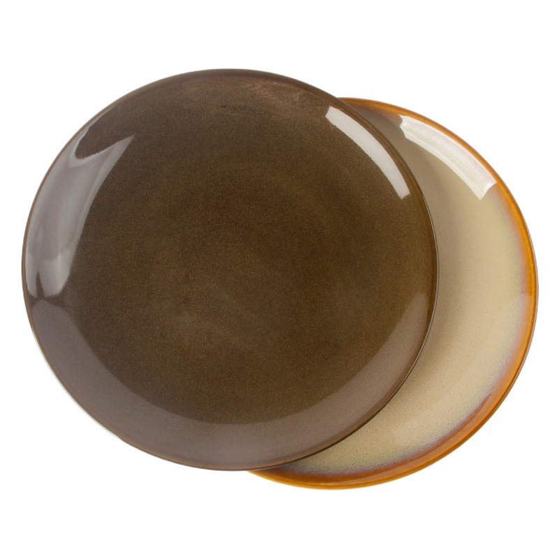 El horno cambia el color de la melaza de la exportación del comercio exterior [un solo producto de gama alta de la marca] placa occidental placa plana de 10 pulgadas Placa de filete