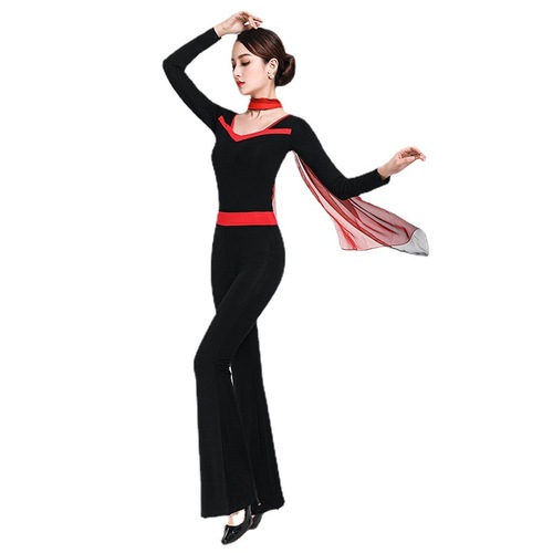 Temperament Bodysuit Women's  Summer New Etiquette Training Clothing High-end Instructor Set Dance Practice Clothing