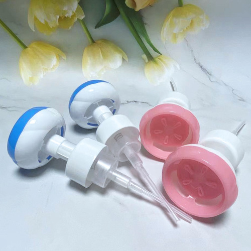42 teeth 42mm flower-shaped foam pump petal mousse pump head push-type foam head flower-type pump head