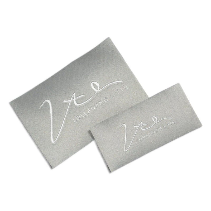 Тканая этикетка для одежды высокой плотности с воротниковой этикеткой с крючком, тканая этикетка для мягкого ухода за кожей, тканевая этикетка для детской одежды, куртка, тканая этикетка для высокотемпературной формовки