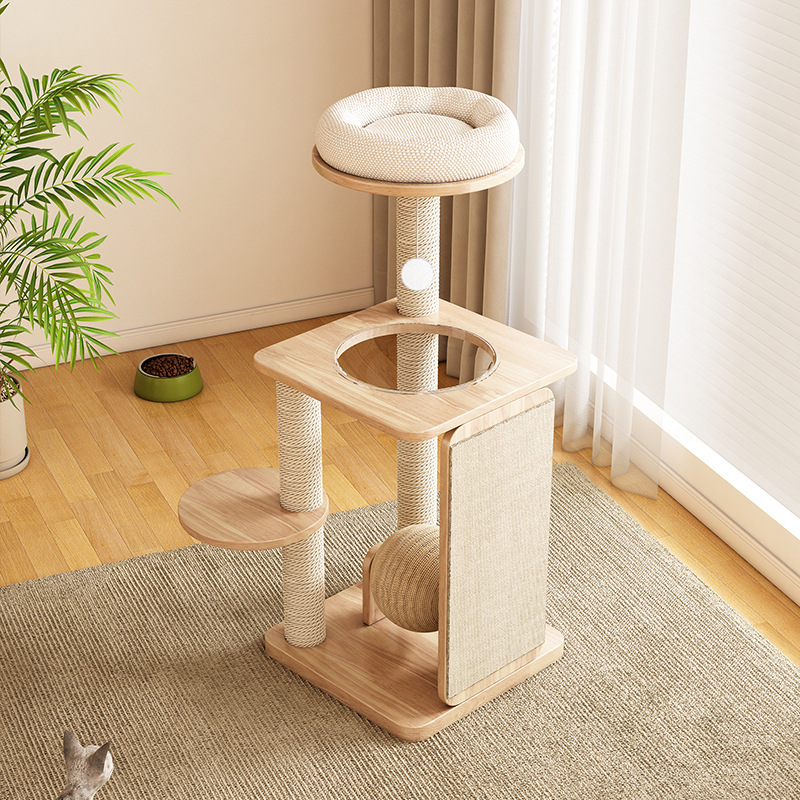 猫クライミングフレーム、猫の巣、一体型家庭用、スペースをとらない、猫クライミングフレーム、猫スクラッチボード、スペースカプセル、猫スクラッチポール、クロスボーダー貿易モデル|undefined
