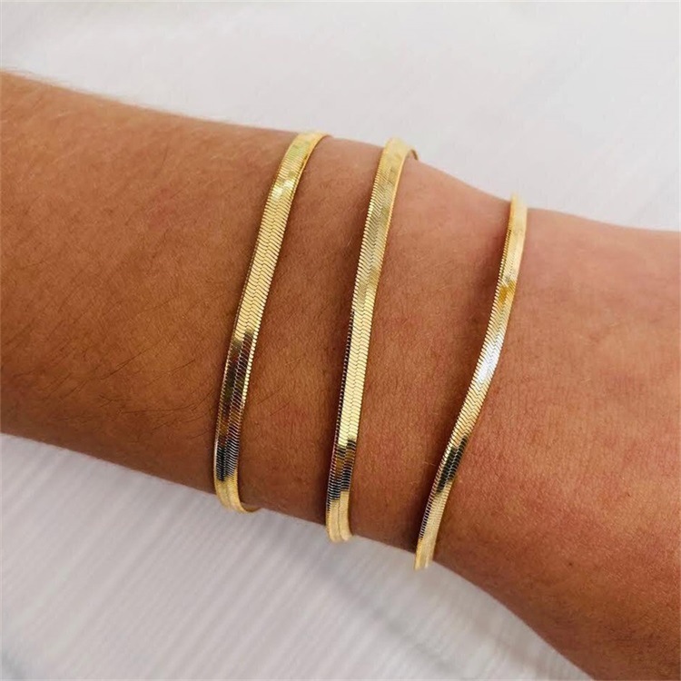 Simple Style Geometric Stainless Steel Metal Bracelets 1 Piece display picture 6