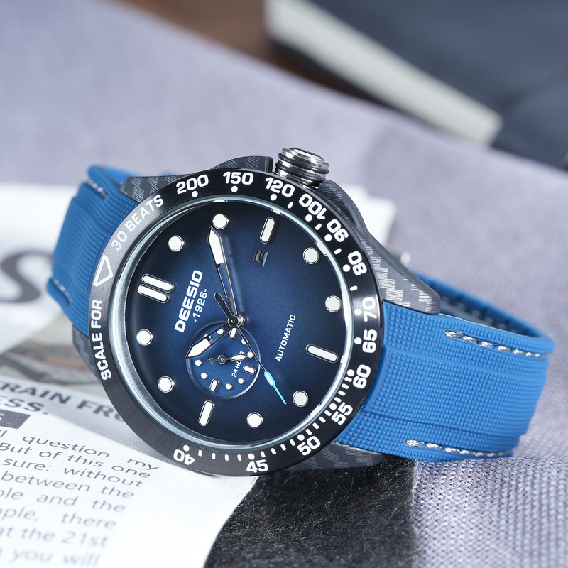 Deesio Carbon Fiber Men's Mechanical Watch with Luminous Waterproof Features and Customizable Logo for Cross-Border Branding Deesio Carbon Fiber Men's Mechanical Watch with Luminous Waterproof Features and Customizable Logo for Cross-Border Branding