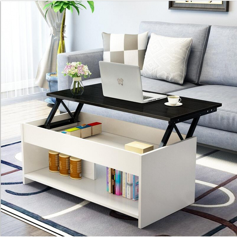 Mesa de té alta multifuncional plegable elevación tabla de comedor de doble propósito tabla de comedor retráctil simple tipo hogar pequeño