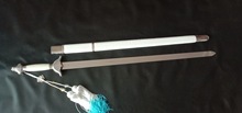 白色皮革太极剑武术剑表演剑晨练剑成人儿童运动健身未开刃
