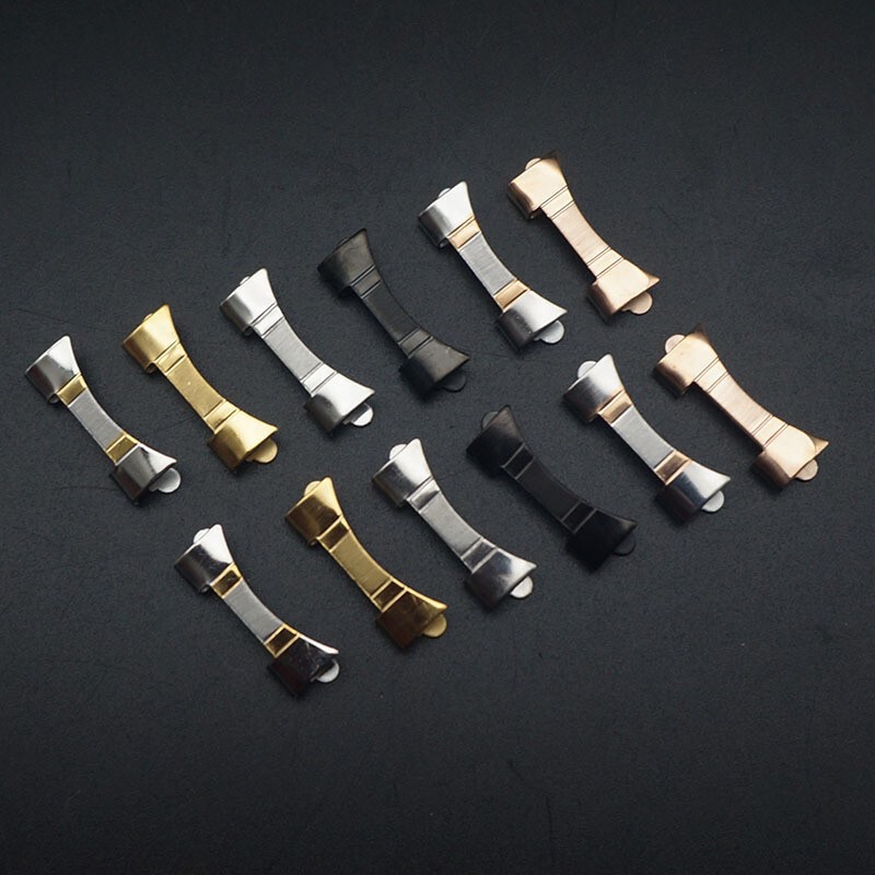 Spot Famous Craftsman Five-bead Arc Interface Unisex Stainless Steel Hollow Arc Mouth 20mm Ear Protection Rose Gold Black Silver