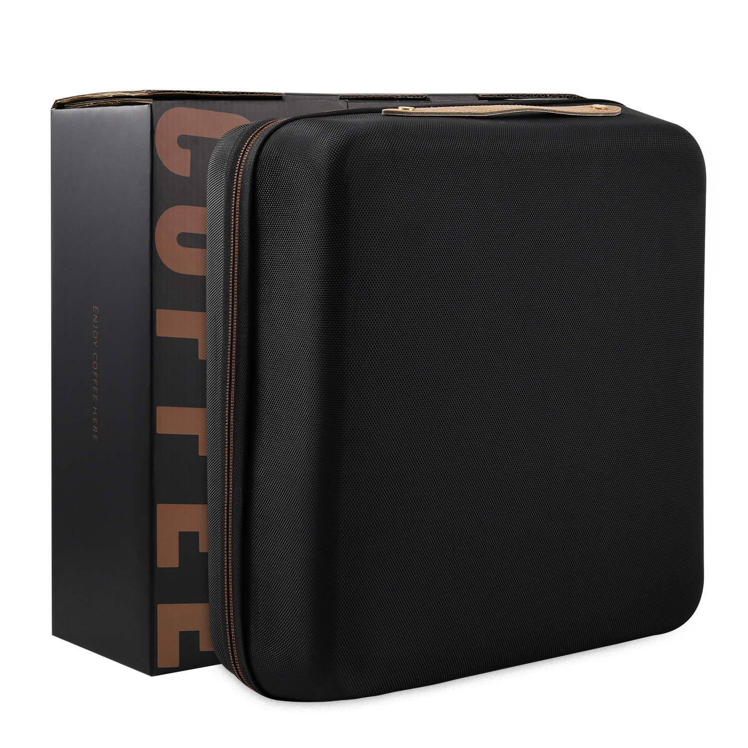 Viajes portátiles al aire libre camping mano café conjunto caja de regalo molino de frijoles mano olla de agua compartiendo papel de cocción