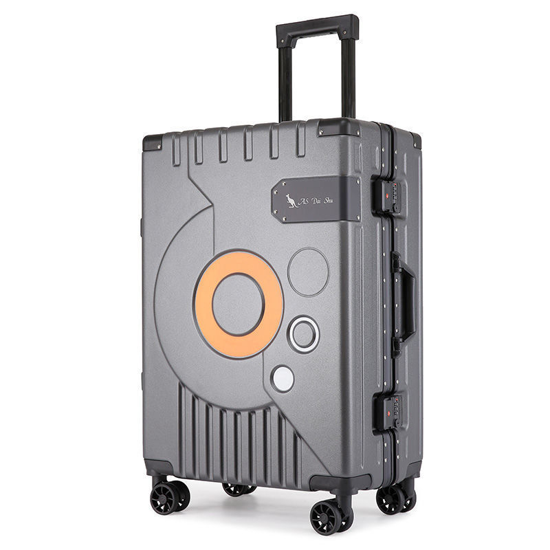 Marco de aluminio de alta gama resistente al desgaste caja de contraseña de gran capacidad caja de carro portátil multifuncional maleta de marco de forma especial de moda