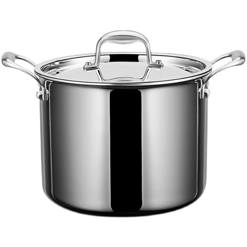 316 de acero inoxidable olla de sopa profunda engrosada hogar de cocina de calidad alimentaria estofado Cocina de Inducción de gas gachas especiales olla de sopa alta