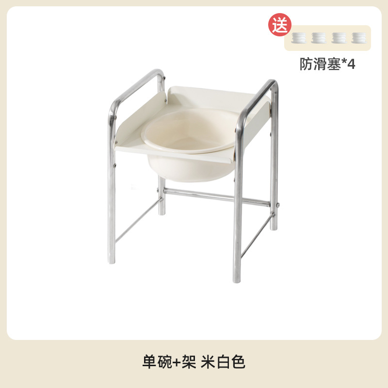 Cuenco de cerámica de patas altas para perros tazón doble protector de la columna cervical no puede voltear el tazón de comida para perros mediano y grande tazón de comida para perros tazón de agua tazón de perro para mascotas