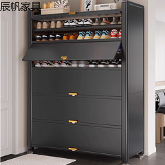 钢制带门鞋柜家用门口入户玄关收纳柜一体靠墙大容量多功能储物柜