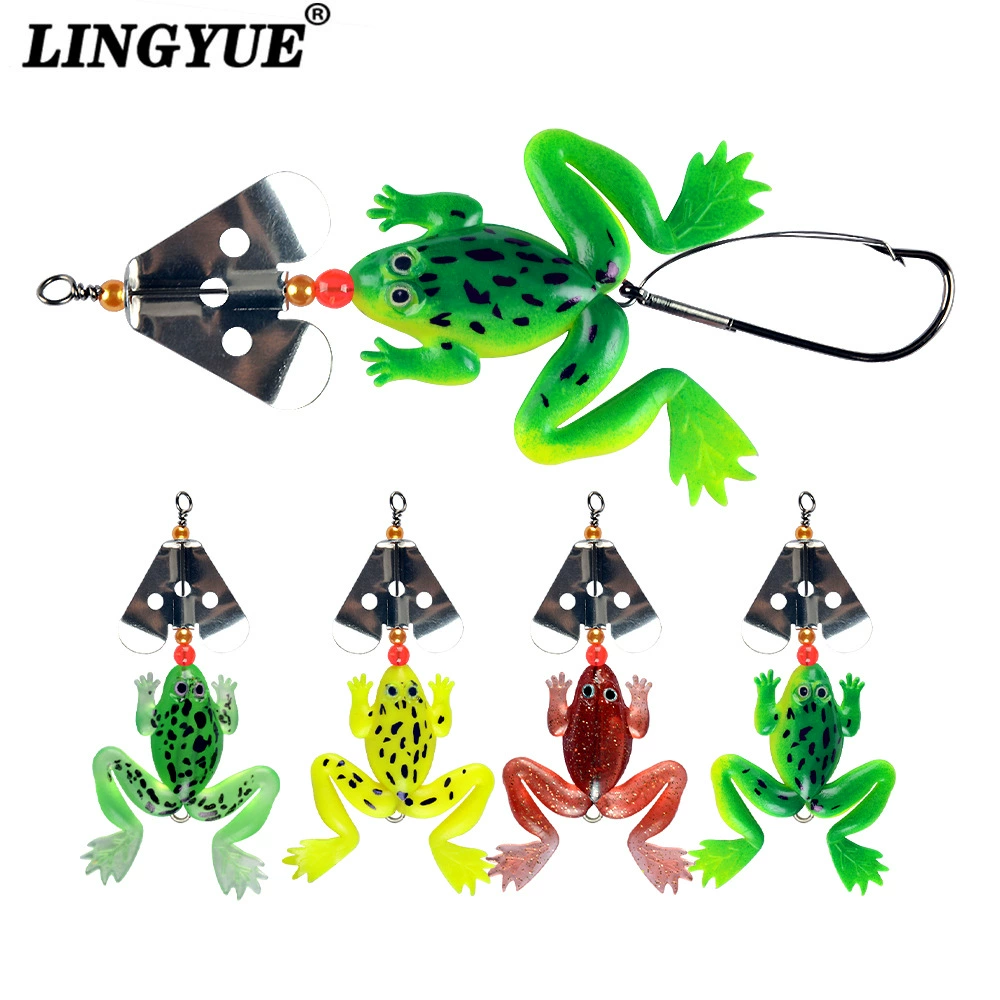 Leifrog lure bait, soft bait, black fish, bait, sinking and water-proof bait, anti-hooked frog counterweight, bionic portable