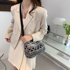 Ethnic Style Small Handbags for Women 2024 Summer New Casual Bags Shoulder Bags for Ladies Crossbody Bags Women Small Square Bags