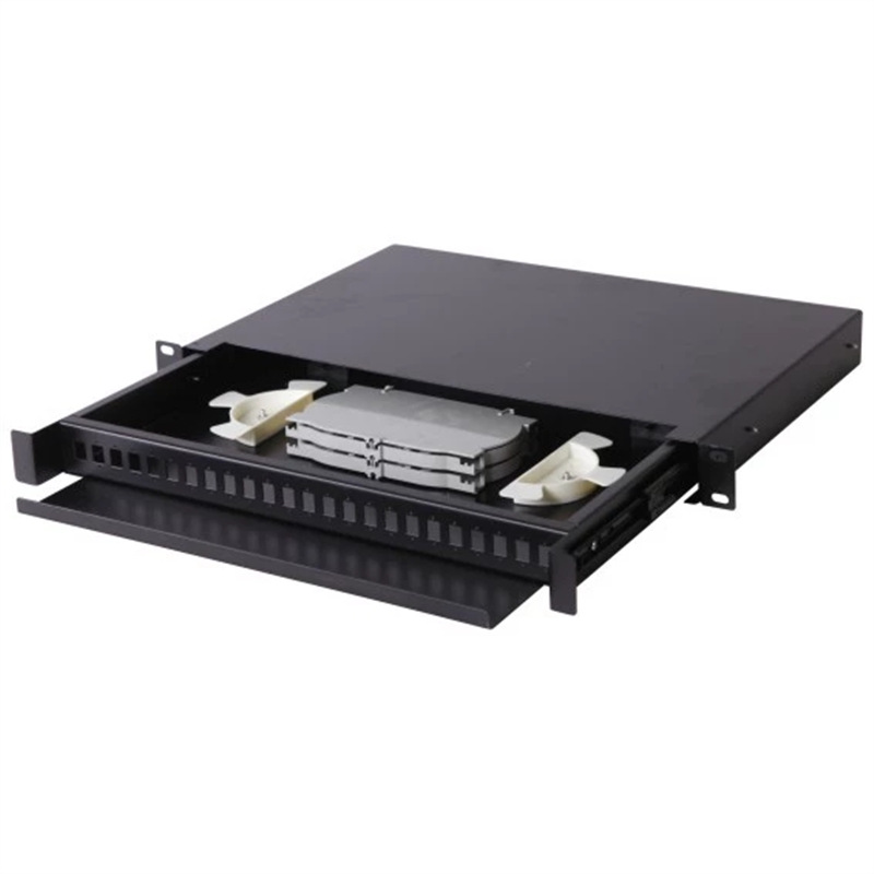 厂家直销12芯24芯抽屉机架式光缆终端盒熔纤盒光纤配线架