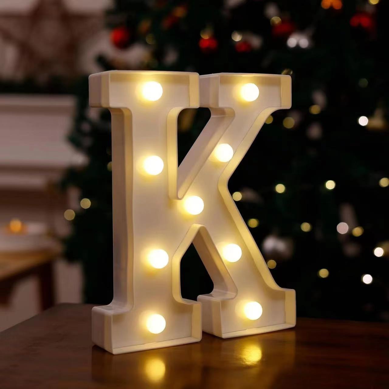 Lámpara LED de Letras y Números de PVC Decorativa para Fiestas y Bodas image 15
