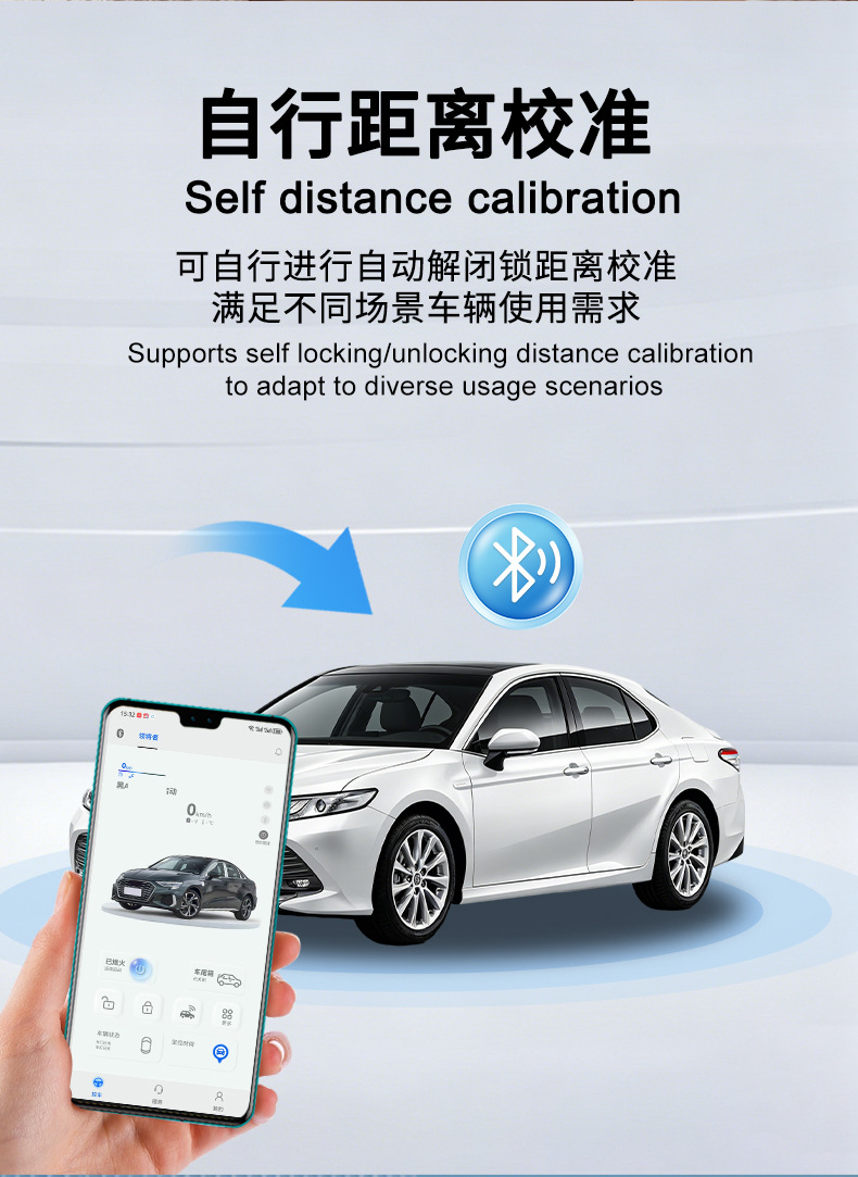 Suitable for Toyota Alphard Car Keys, Mobile Phone Control, Keyless Entry, Digital Key, Gps Positioning