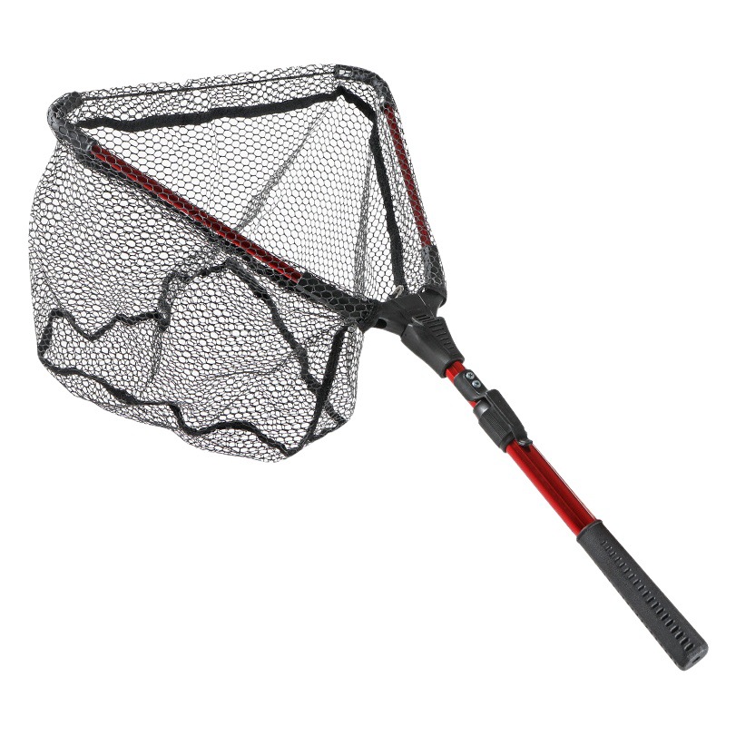 Fishing Net Foldableing Luya Silicone Net Bag Fishing Sea Fishing Portable Hand Copy Net Large Object Anti-Hanging Non-Hook Net