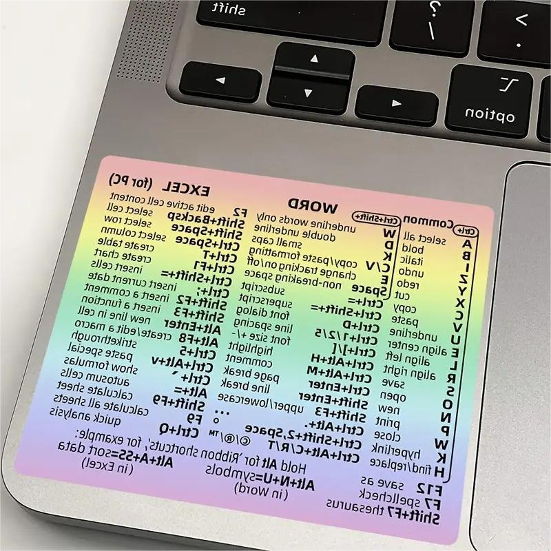 Windows/Word Shortcut Key Sticker Set Decorative Laptop Keyboard Shortcut Reference Reminder Sticker