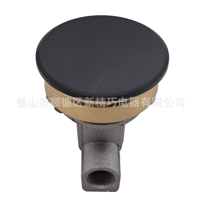 Exportación de accesorios de estufa de gas con tapa de fuego en la cabeza del horno de comercio exterior 45 base de sellado de aceite de lavado ácido de cobre sabaf + plato
